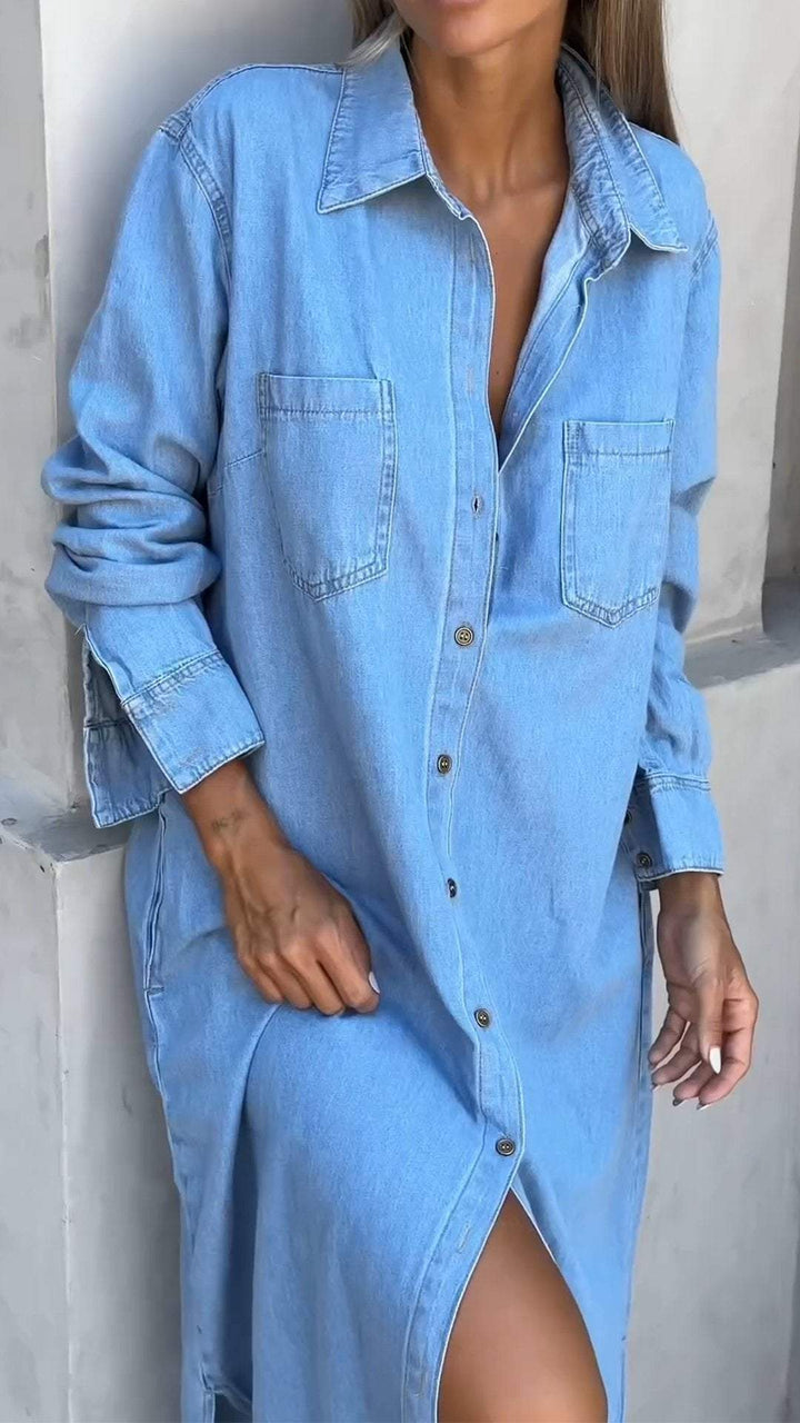 Zarelle – Denimkleid mit Klappentaschen