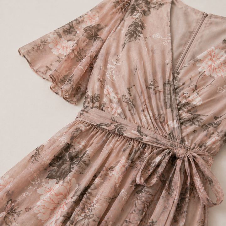 Naliri – Midi-Kleid aus Wickelgewebe
