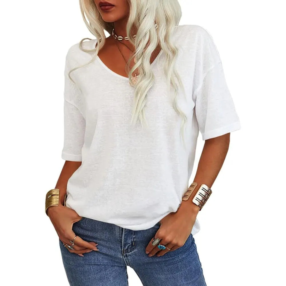 Kelira – T-Shirt mit Tulpenärmeln aus Stretch-Jersey