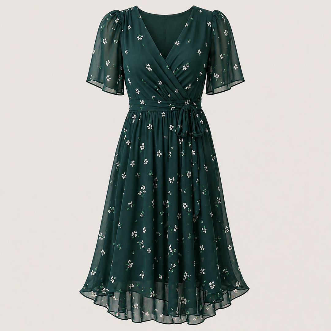 Naliri – Midi-Kleid aus Wickelgewebe