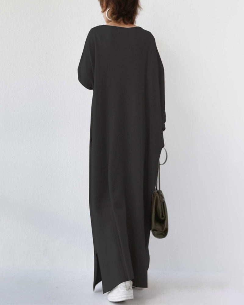 Novira – Maxikleid mit tiefem V-Ausschnitt