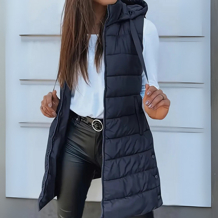 Naleia – Kapuzen-Wollweste für Damen
