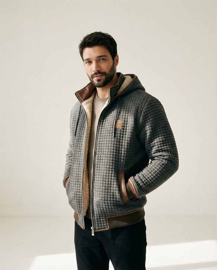 gepolsterte fleecegefütterte Jacke