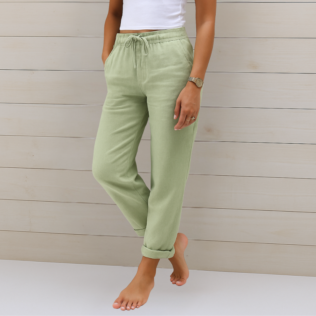 Nivara – Leinenhose mit elastischem Bund