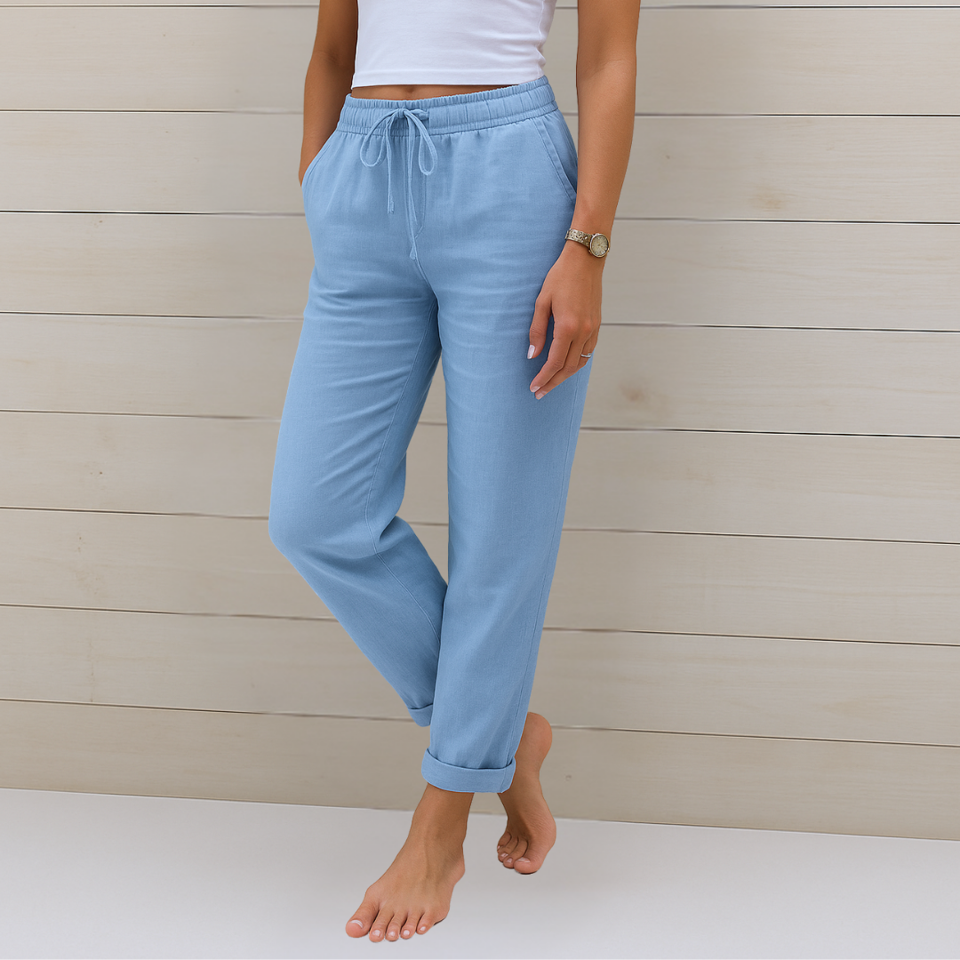 Nivara – Leinenhose mit elastischem Bund