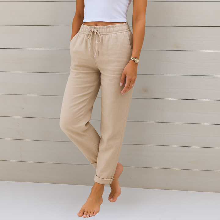 Nivara – Leinenhose mit elastischem Bund