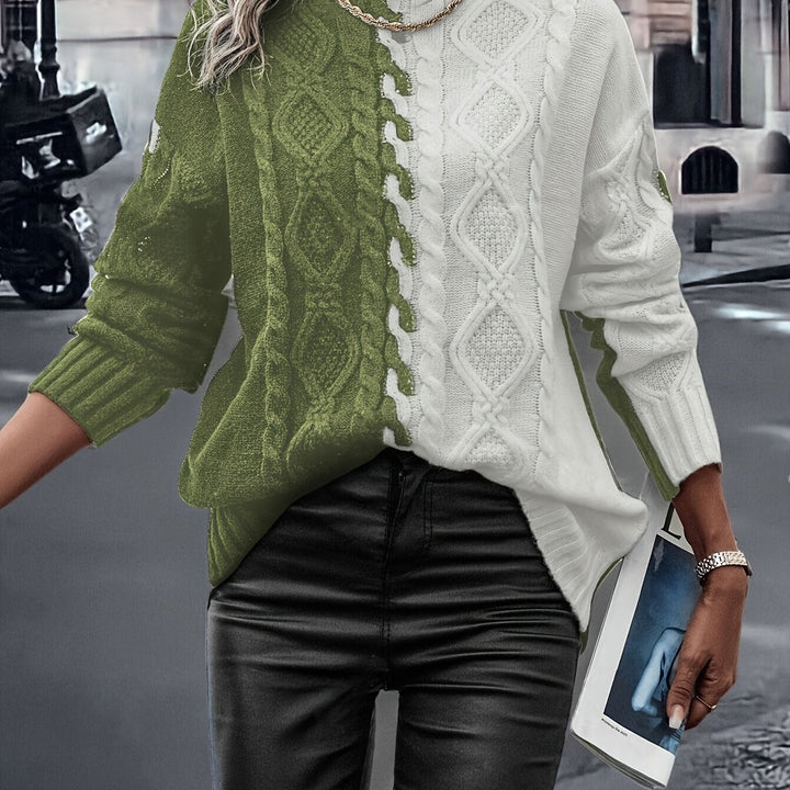 Vesina – Hochkragen-Strickpullover