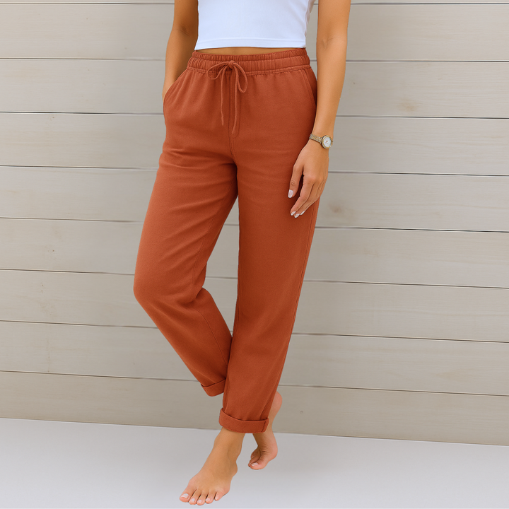 Nivara – Leinenhose mit elastischem Bund