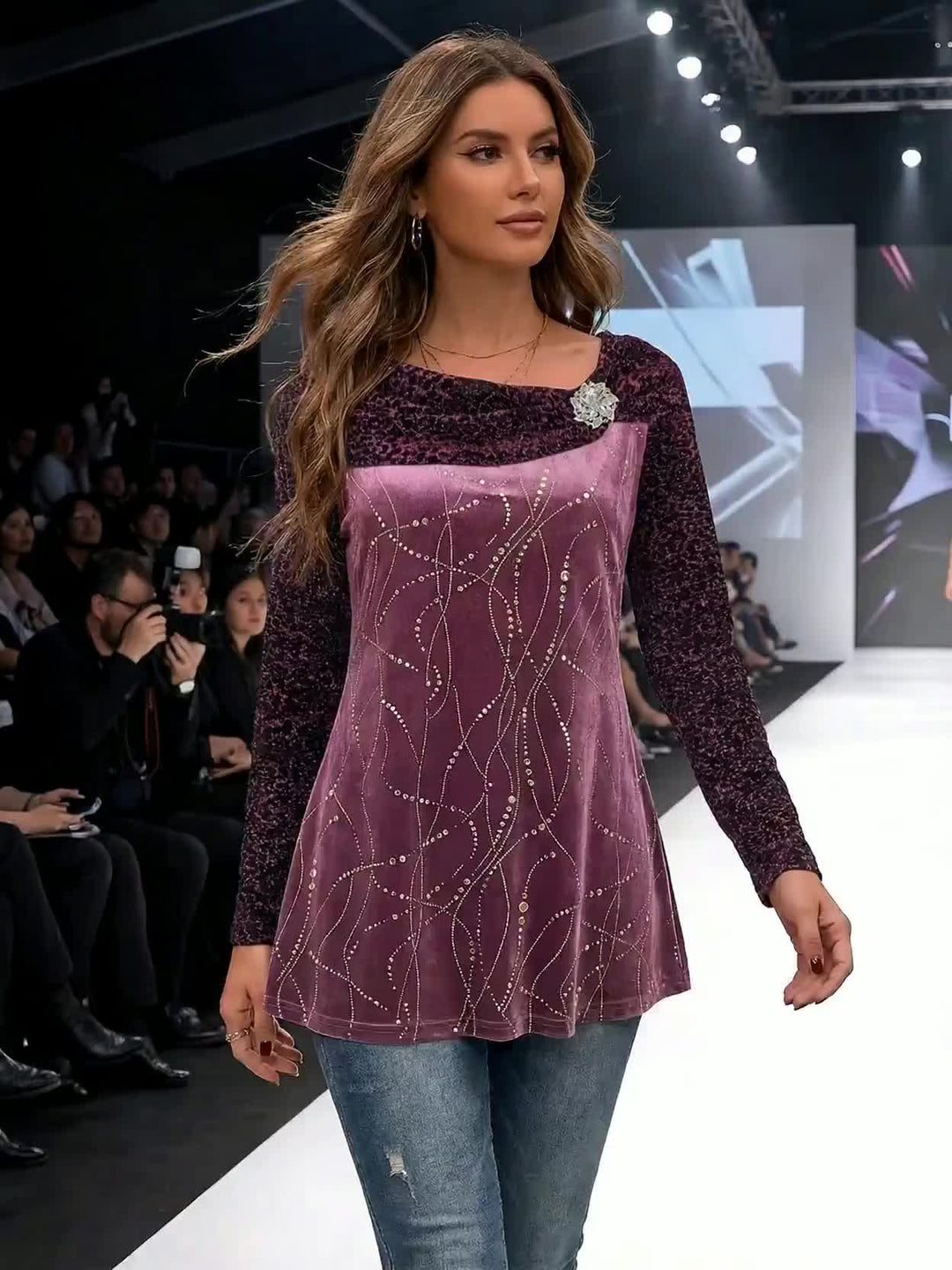 Avenya – Reverskragen-Strickpullover-Set