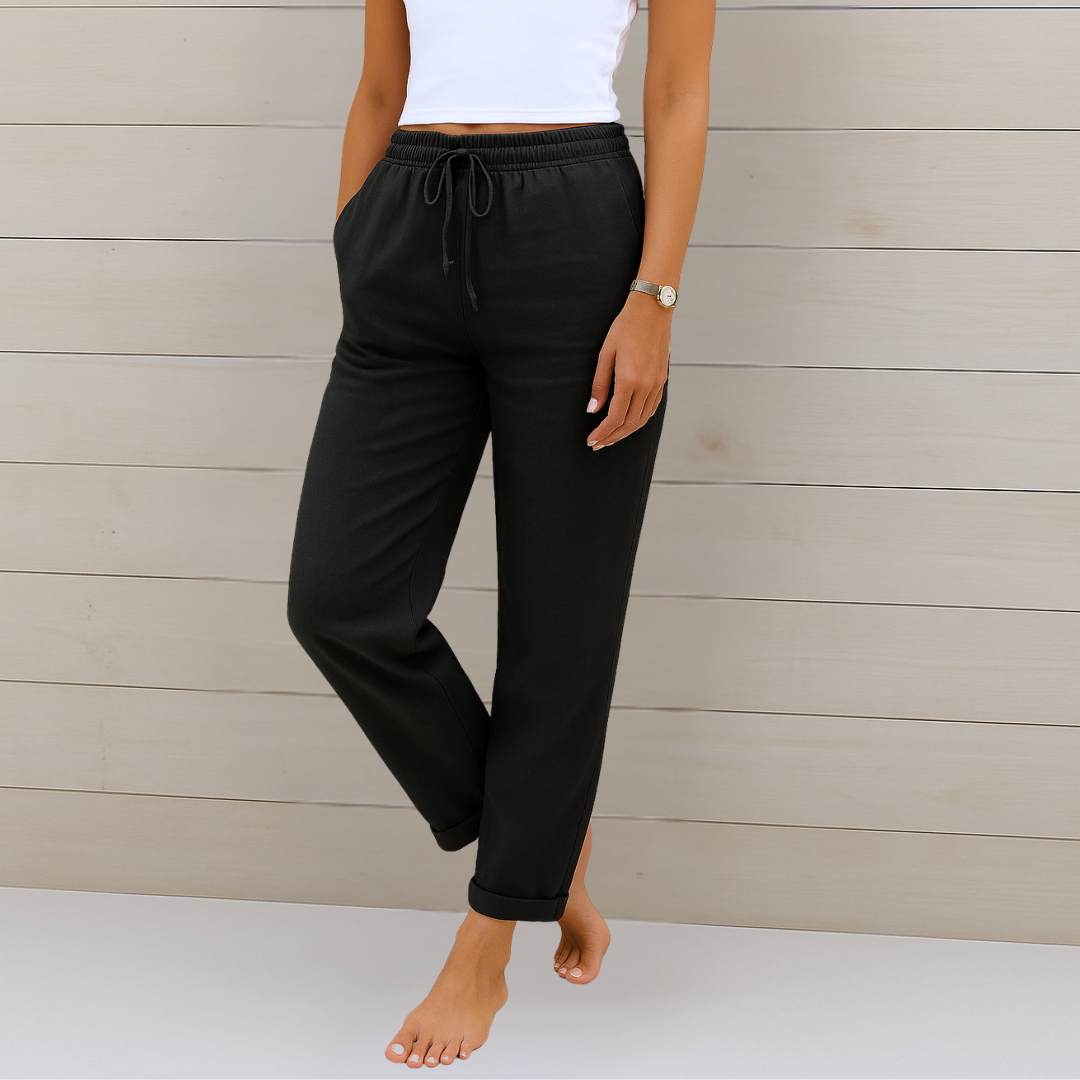 Nivara – Leinenhose mit elastischem Bund