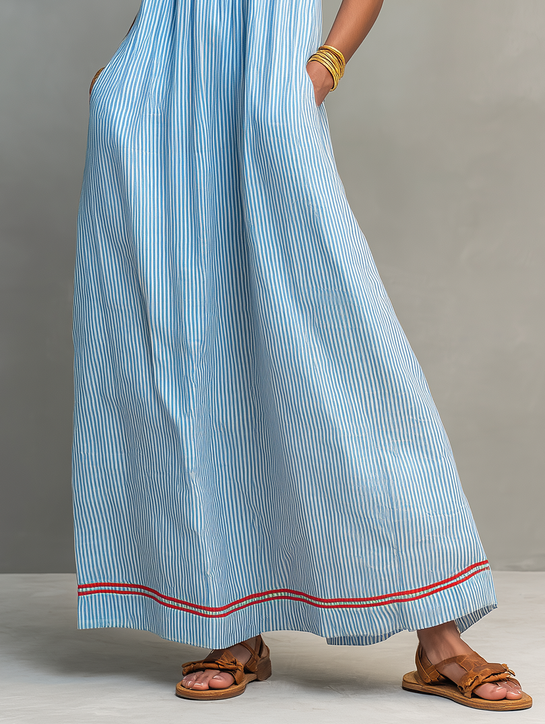 Iverra – Drapiertes gewebtes Kleid