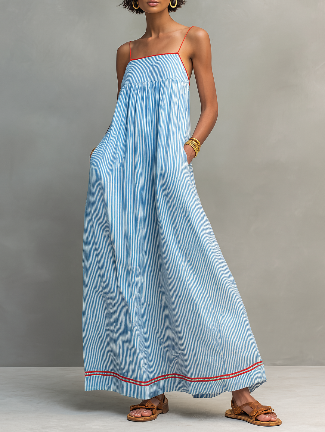 Iverra – Drapiertes gewebtes Kleid