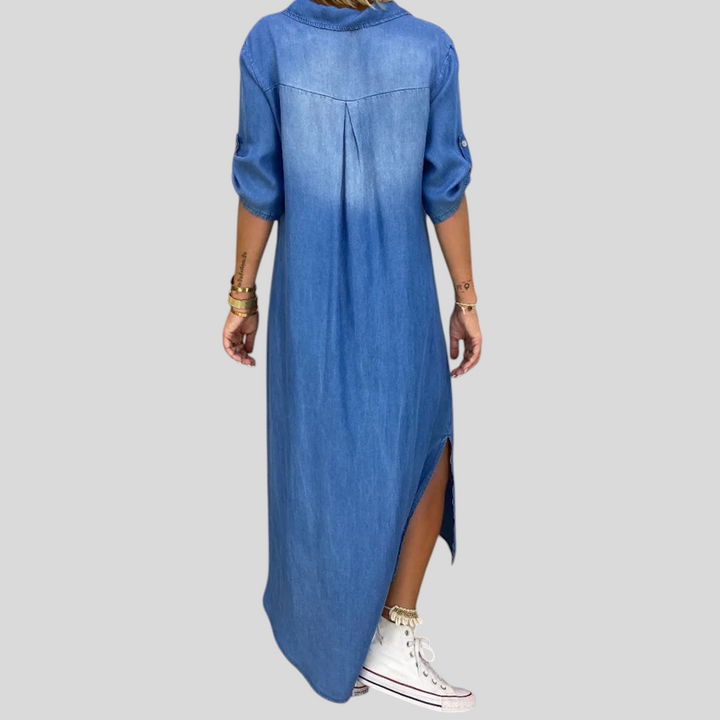 Mevra – locker geschnittenes Jeanskleid