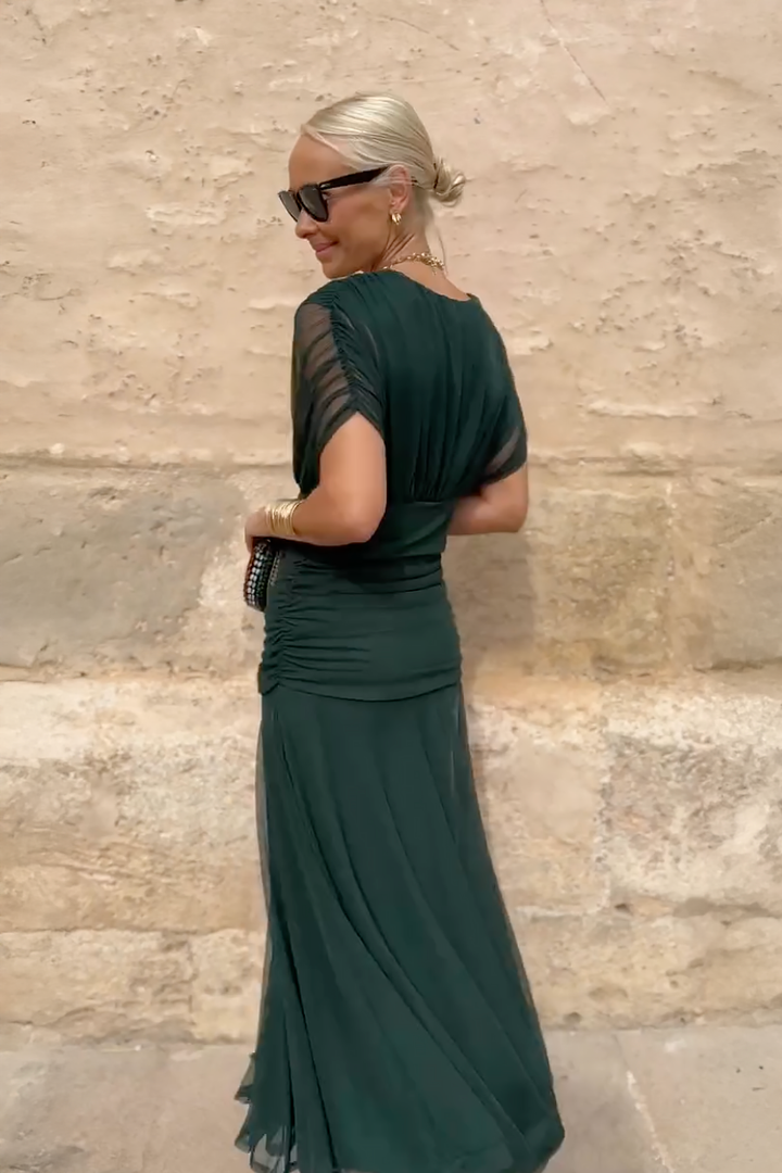 Veyla – V-Ausschnitt-Maxikleid