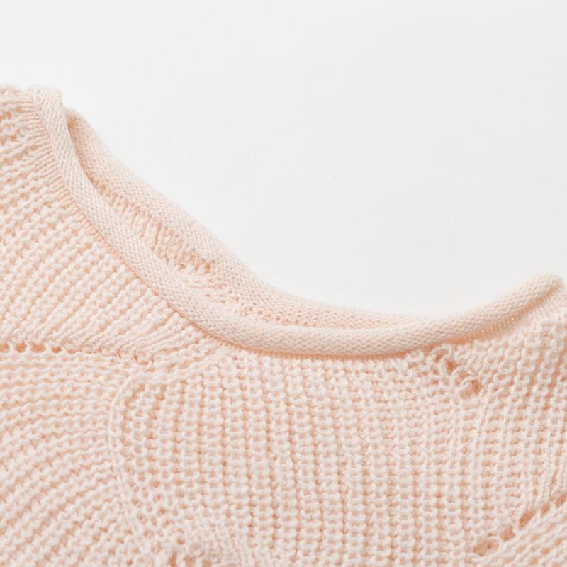 Velira – wellenförmiger, offen gestrickter Pullover
