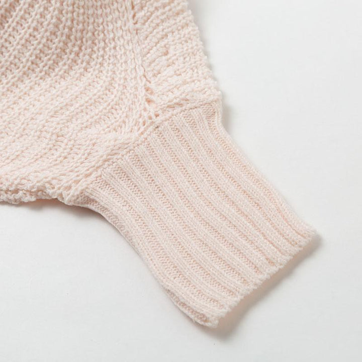 Velira – wellenförmiger, offen gestrickter Pullover