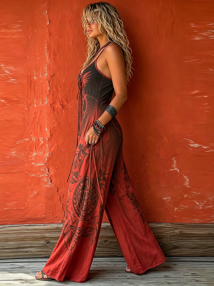 Zavine – Trägerloser Baumwollmix-Jumpsuit