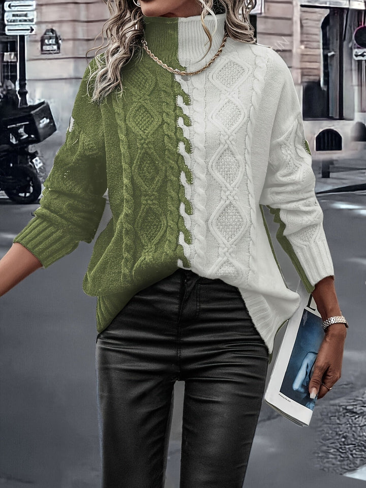 Vesina – Hochkragen-Strickpullover
