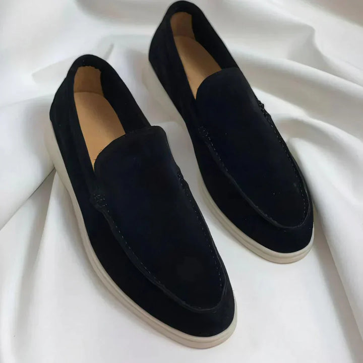 Schlupf-Wildleder-Slipper