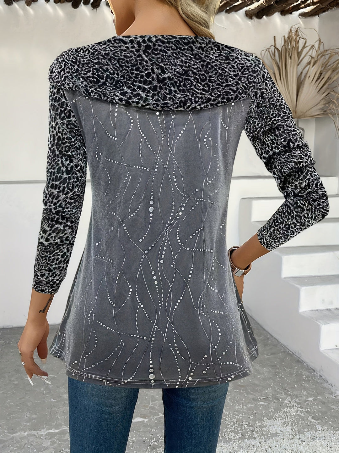 Avenya – Reverskragen-Strickpullover-Set