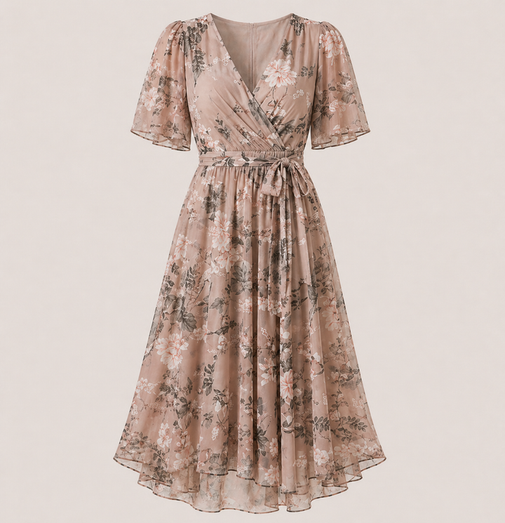 Naliri – Midi-Kleid aus Wickelgewebe