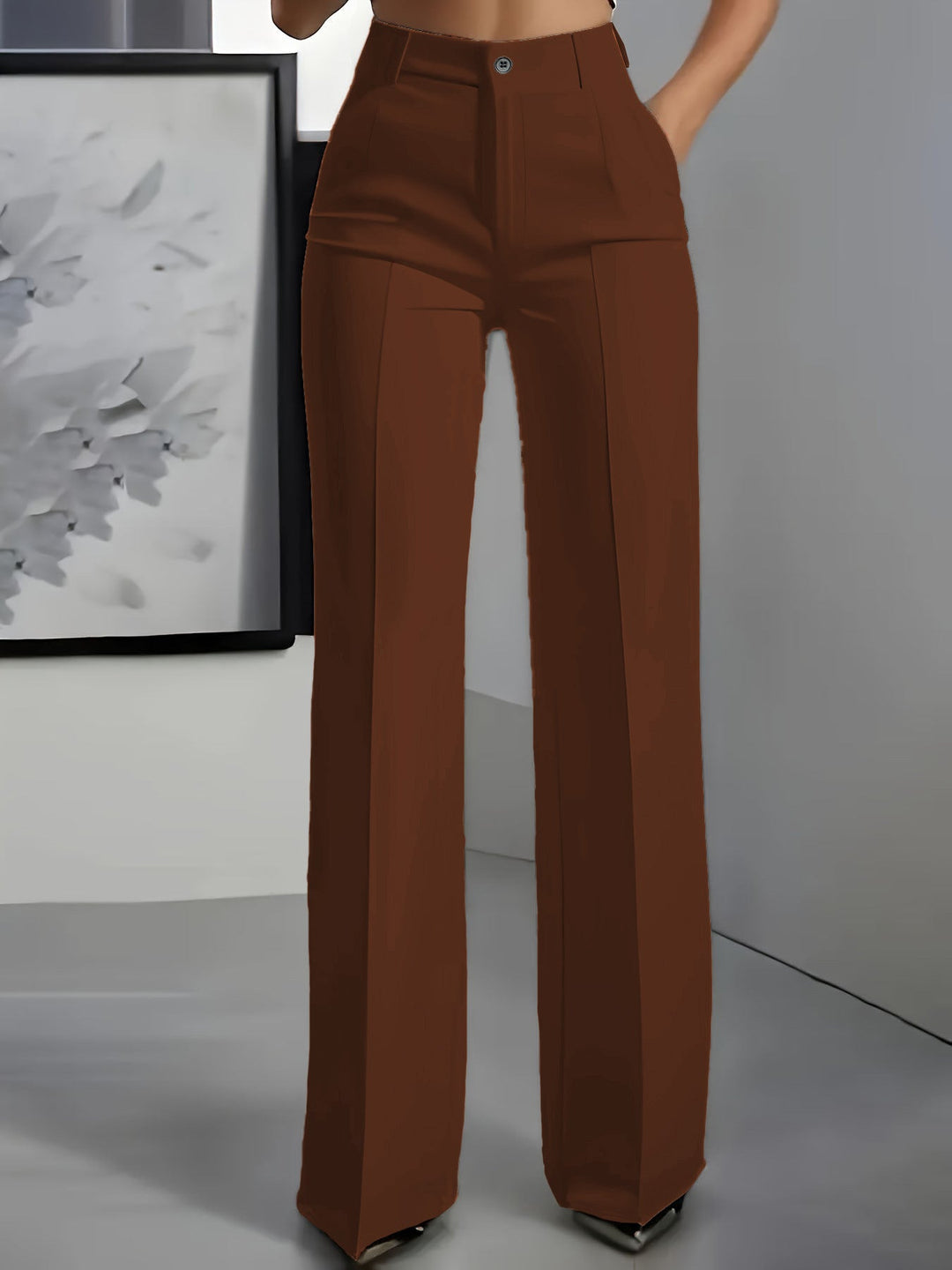 Ilyra – Hochtaillierte Stretch-Webhose
