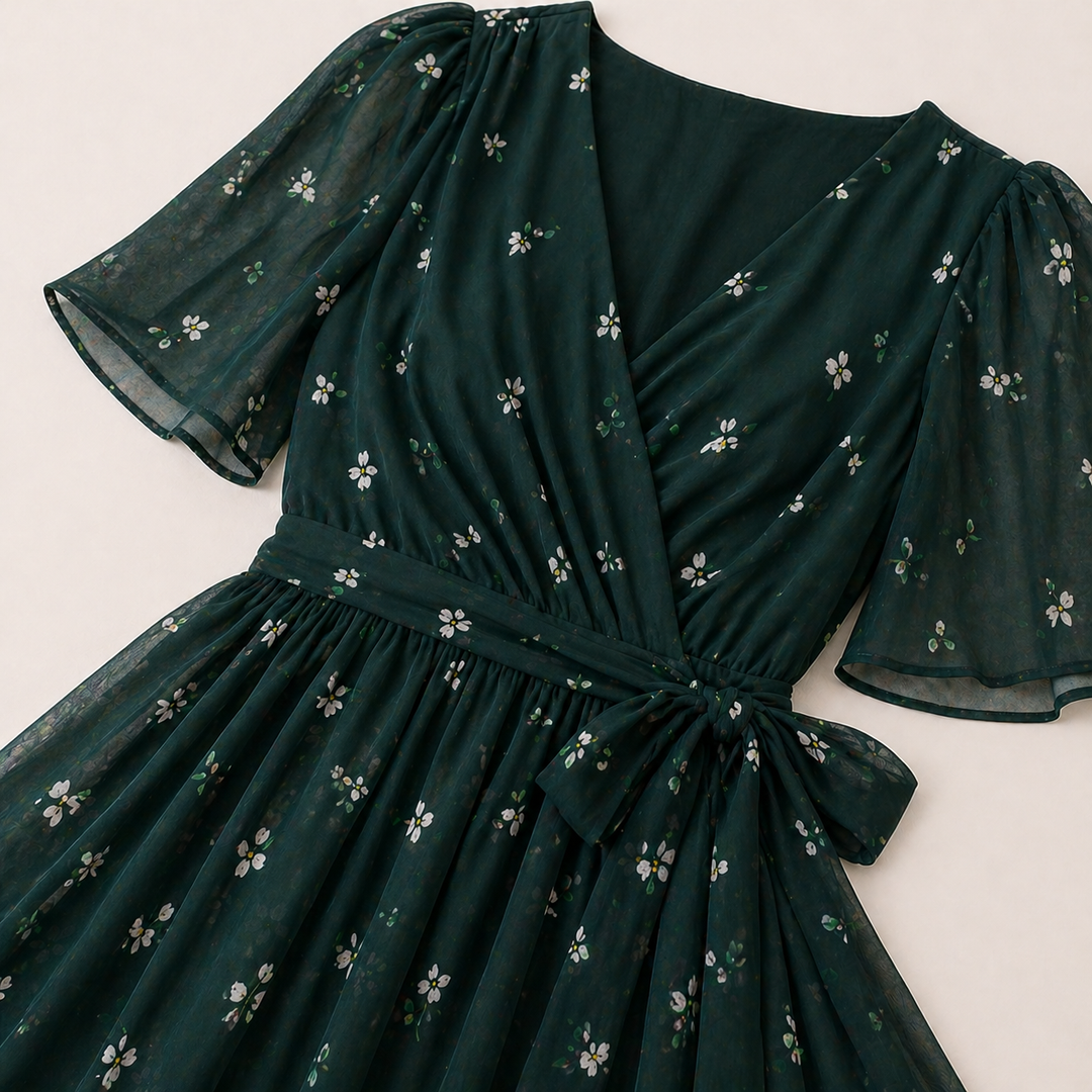 Naliri – Midi-Kleid aus Wickelgewebe