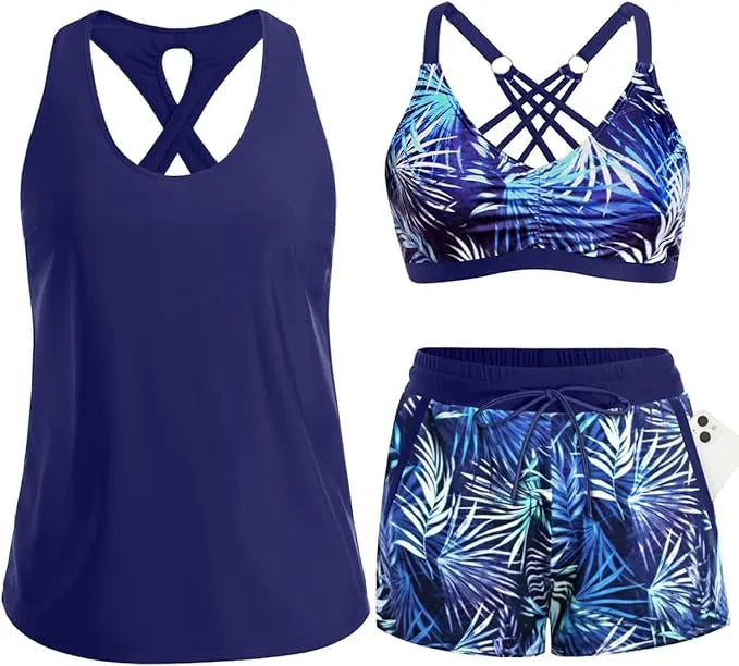 Rilena – Tankini-Set mit Taschen und Shorty