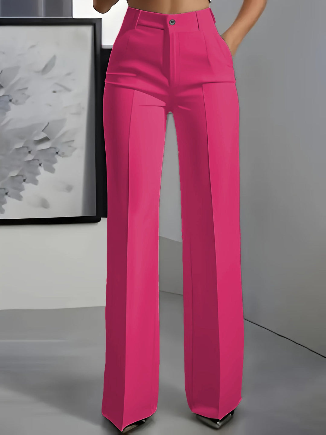 Ilyra – Hochtaillierte Stretch-Webhose