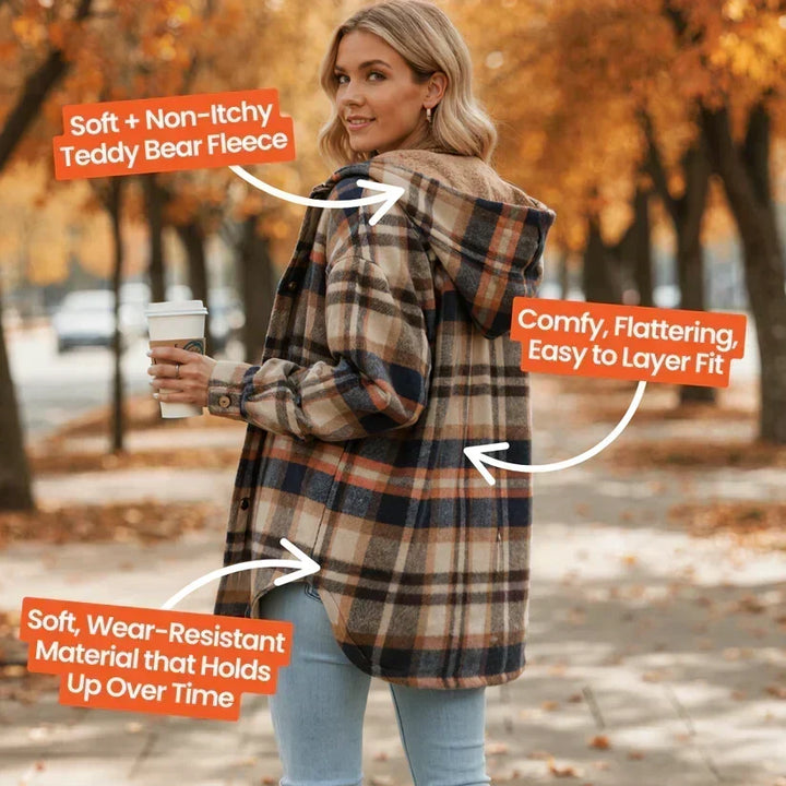 Nivara – Kapuzen-Flanelljacke