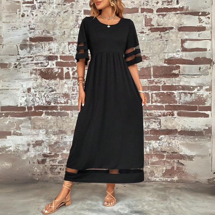 Velara – Schattenstreifen-Maxikleid