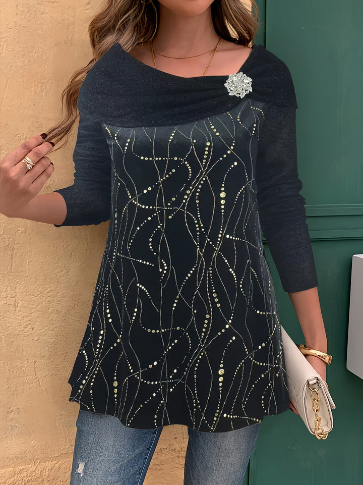 Avenya – Reverskragen-Strickpullover-Set