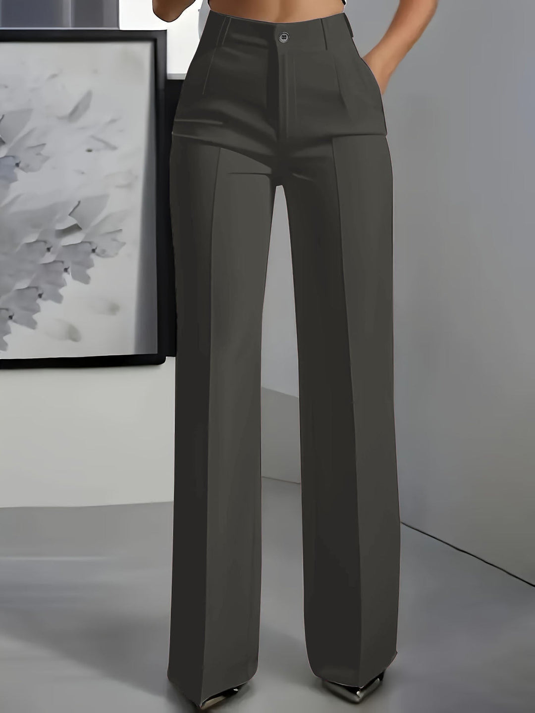 Ilyra – Hochtaillierte Stretch-Webhose