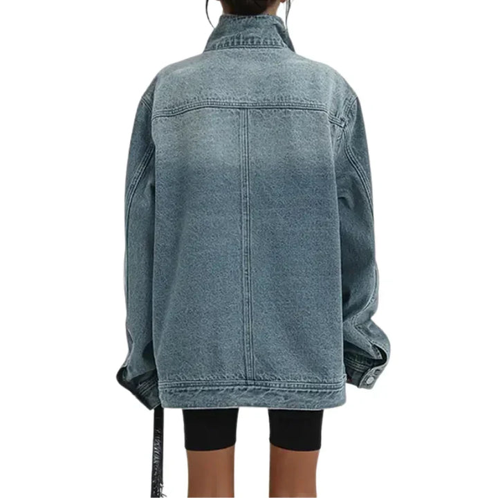 Tevara – Asymmetrische geknöpfte Webjacke