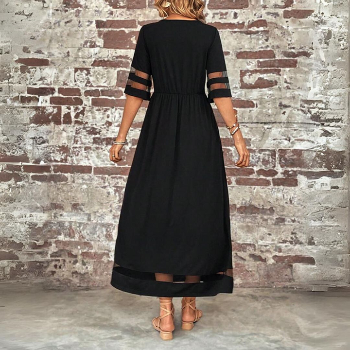 Velara – Schattenstreifen-Maxikleid