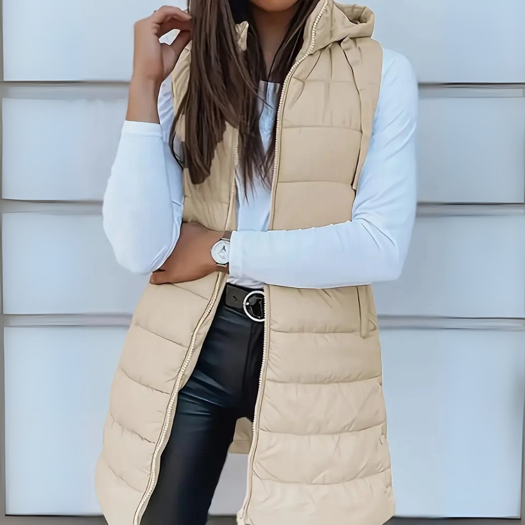 Naleia – Kapuzen-Wollweste für Damen