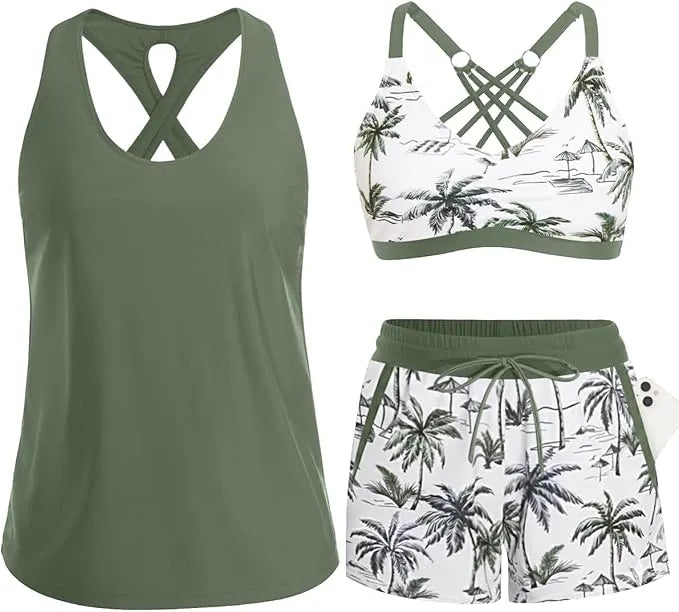 Rilena – Tankini-Set mit Taschen und Shorty