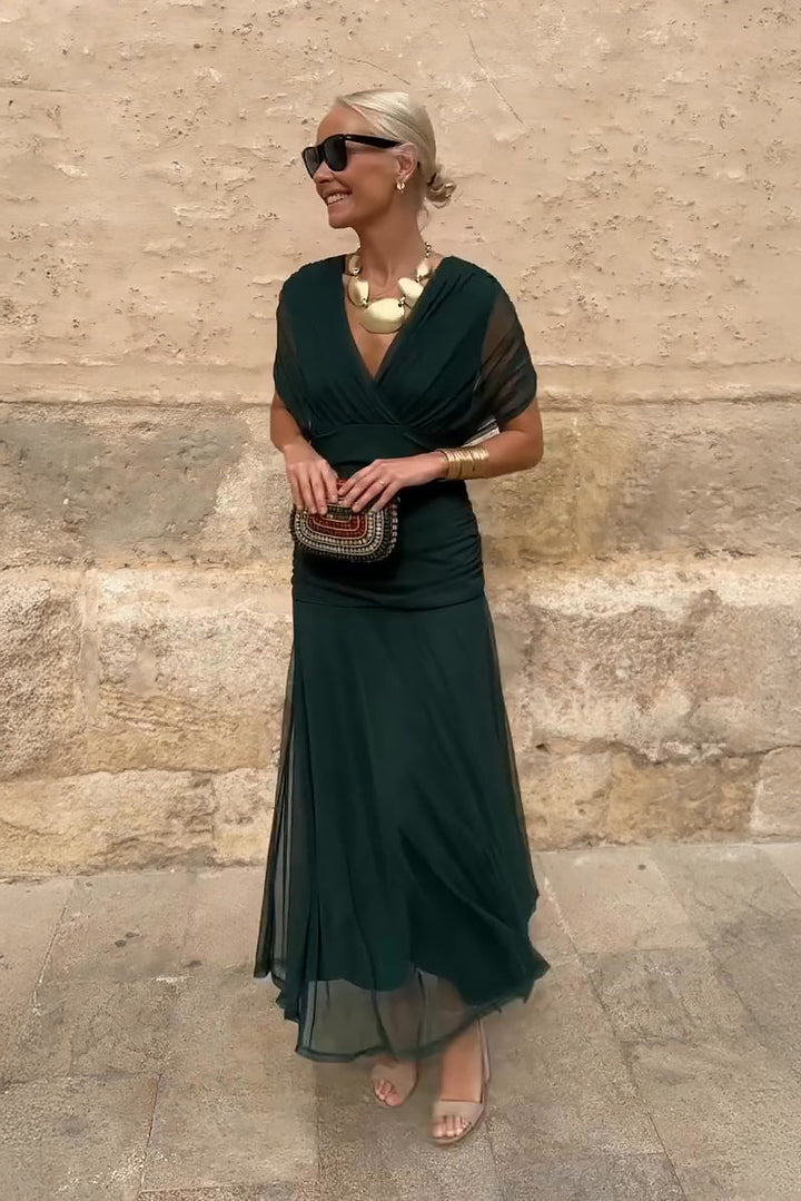 Veyla – V-Ausschnitt-Maxikleid