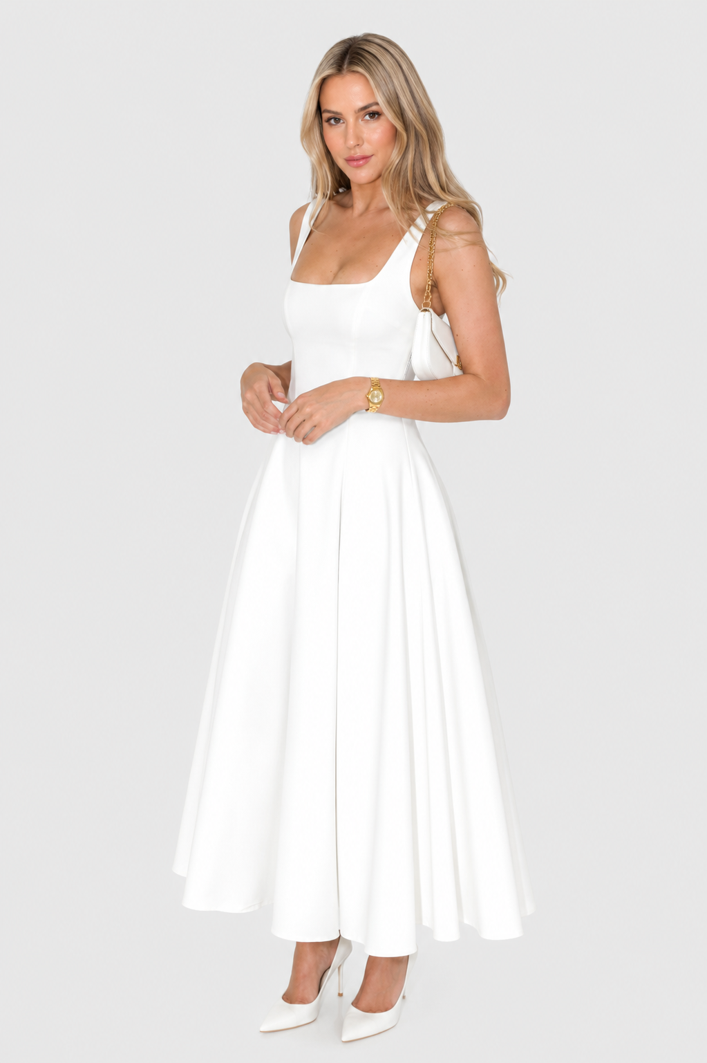 Kelara – Kleid mit quadratischem Ausschnitt