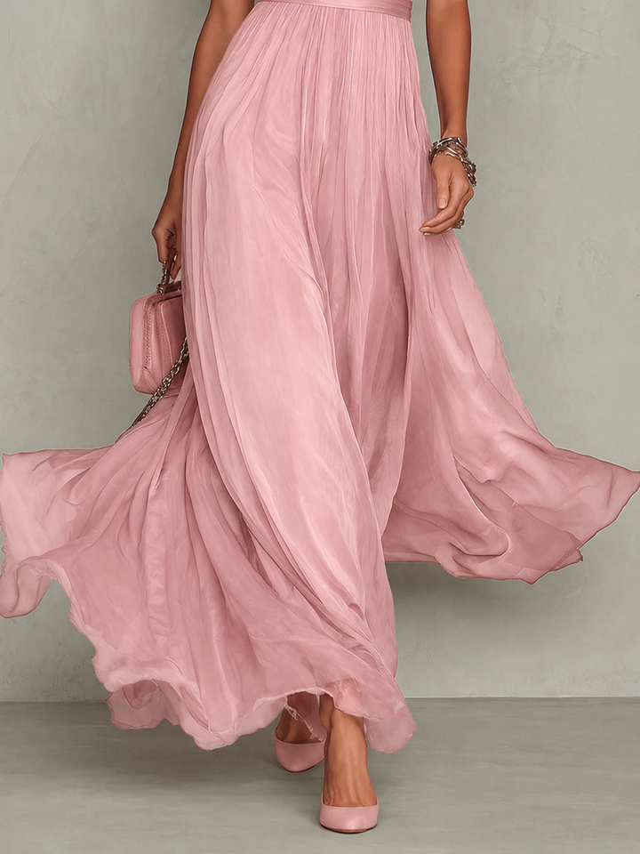 Noreli – Maxi-Chiffonkleid