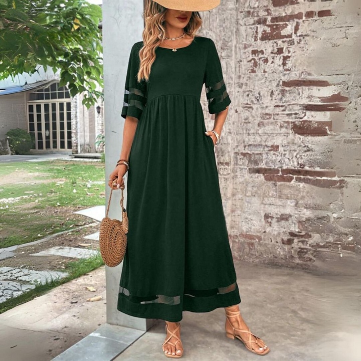 Velara – Schattenstreifen-Maxikleid