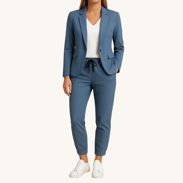 Nirelle – Strukturierte Jacke aus leichtem Anzugstoff