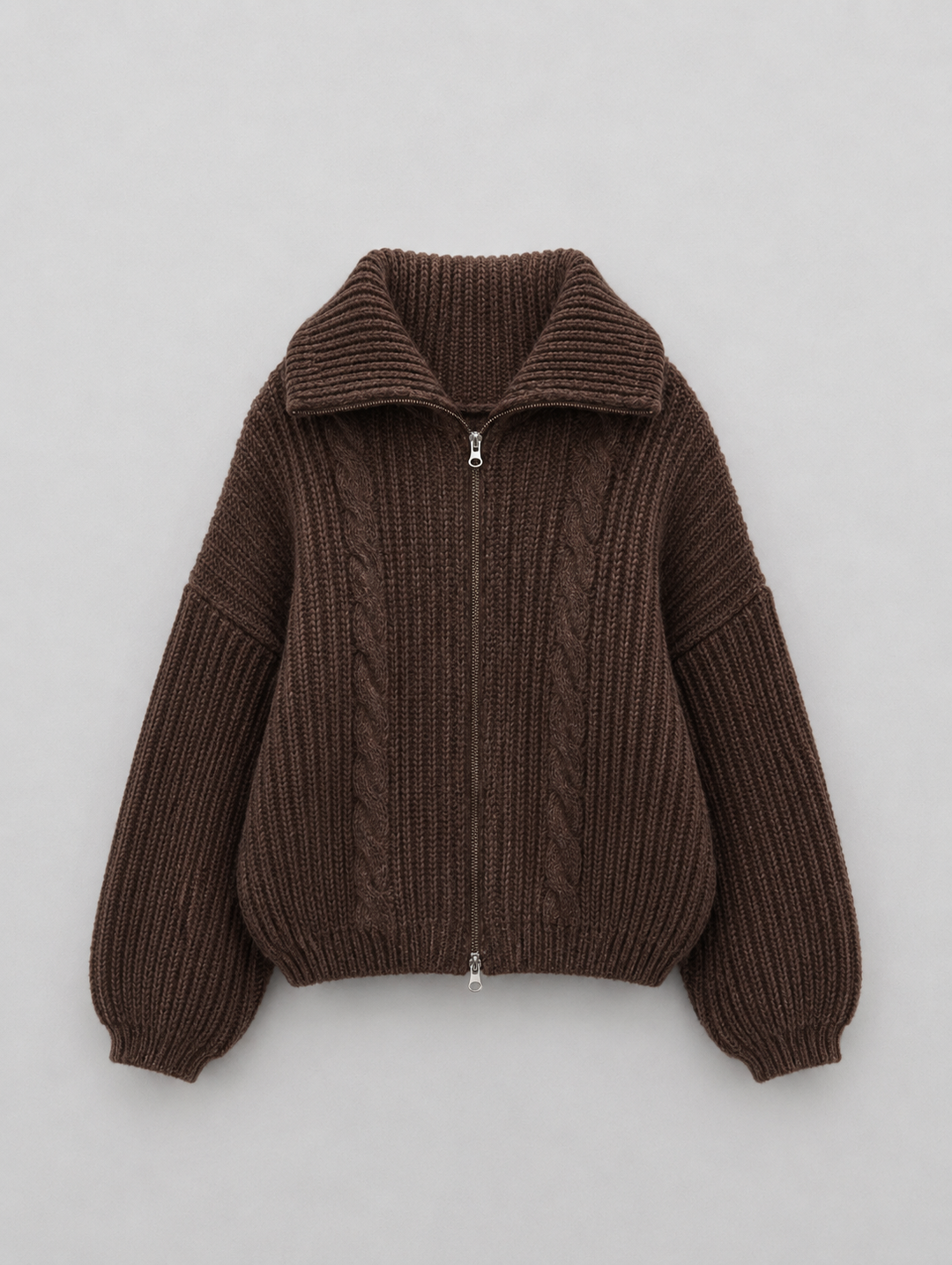 Velira – Frontreißverschluss-Strickjacke