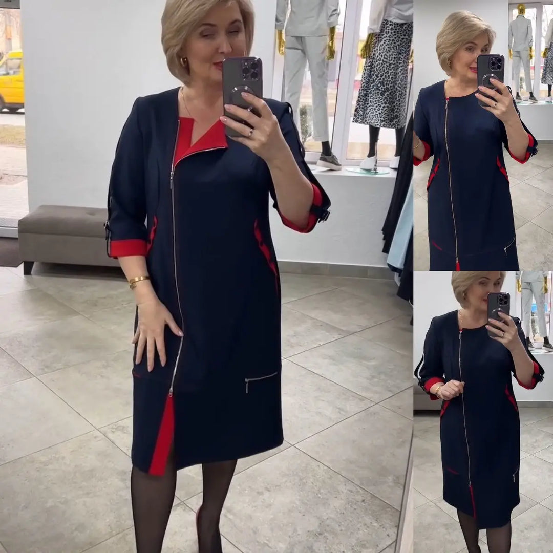 Nalise – gemustertes gewebtes Kleid