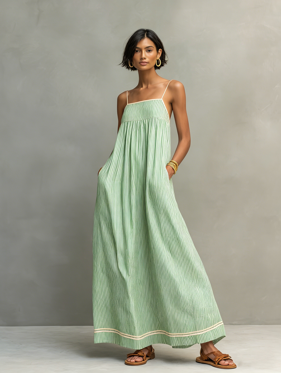 Iverra – Drapiertes gewebtes Kleid