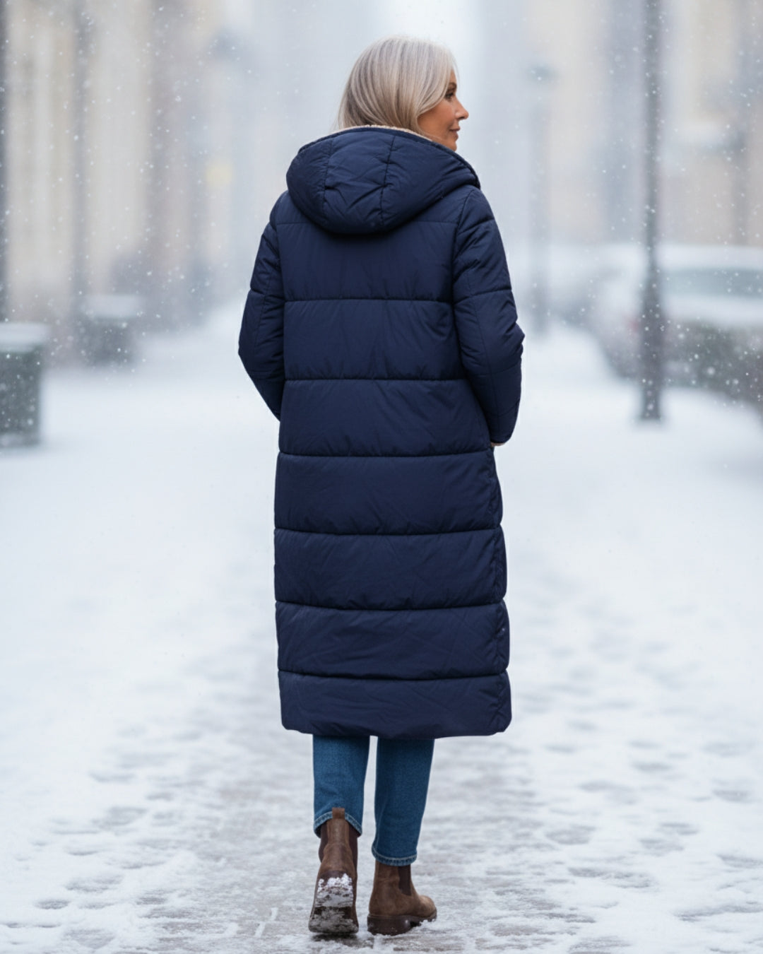 Arlise – Wende-Mantel mit Sherpa-Futter