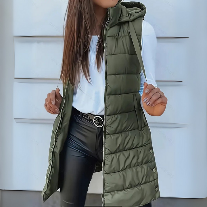 Naleia – Kapuzen-Wollweste für Damen