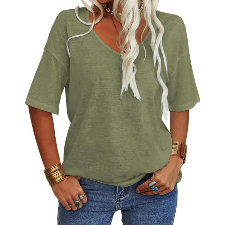 Kelira – T-Shirt mit Tulpenärmeln aus Stretch-Jersey
