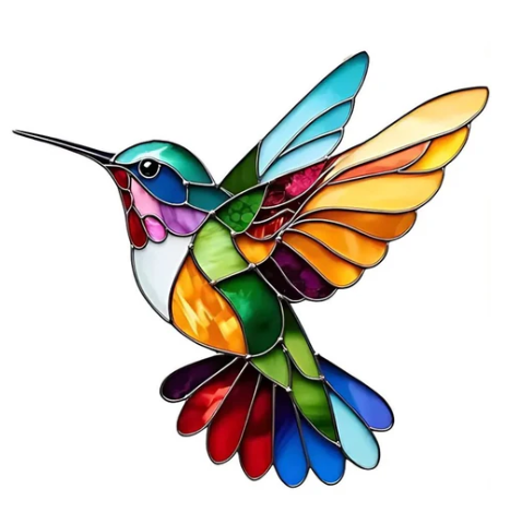 Seriva – Kolibri-Anhänger Edelstahl-Halskette