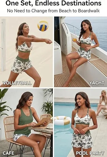 Rilena – Tankini-Set mit Taschen und Shorty